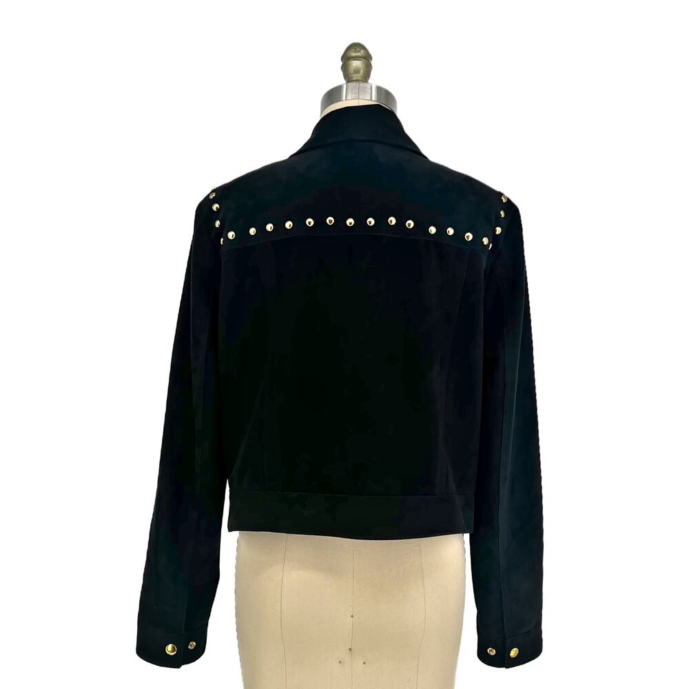 Belle + Sky Faux Suede Studded Jacket size Large - Picture 3 of 13